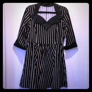 ✨Bat Collar Jack Skellingtonesque Mini Dress